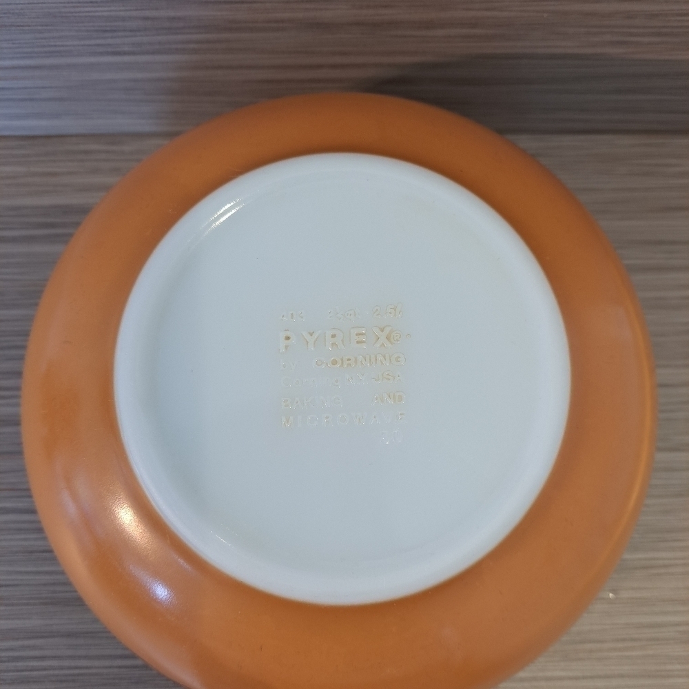 Pyrex vintage set of 3 bowls by corning N.Y USA 403 2.5 L 402 1.5 L 401 750 ml - Picture 11 of 15